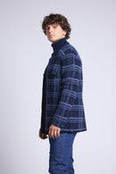 Surchemise A Carreaux Philly - Bleu Marine Et Indigo - Homme