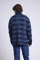 Surchemise A Carreaux Philly - Bleu Marine Et Indigo - Homme