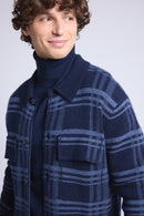 Surchemise A Carreaux Philly - Bleu Marine Et Indigo - Homme