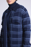 Surchemise A Carreaux Philly - Bleu Marine Et Indigo - Homme