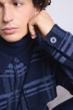 Surchemise A Carreaux Philly - Bleu Marine Et Indigo - Homme