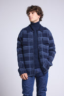 Surchemise A Carreaux Philly - Bleu Marine Et Indigo - Homme