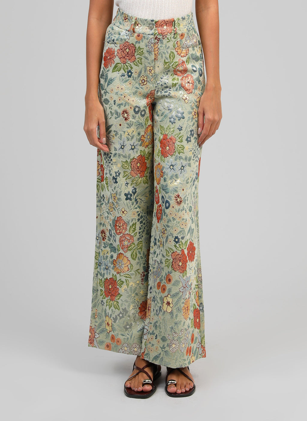 Pantalon Phionaly Tilleul