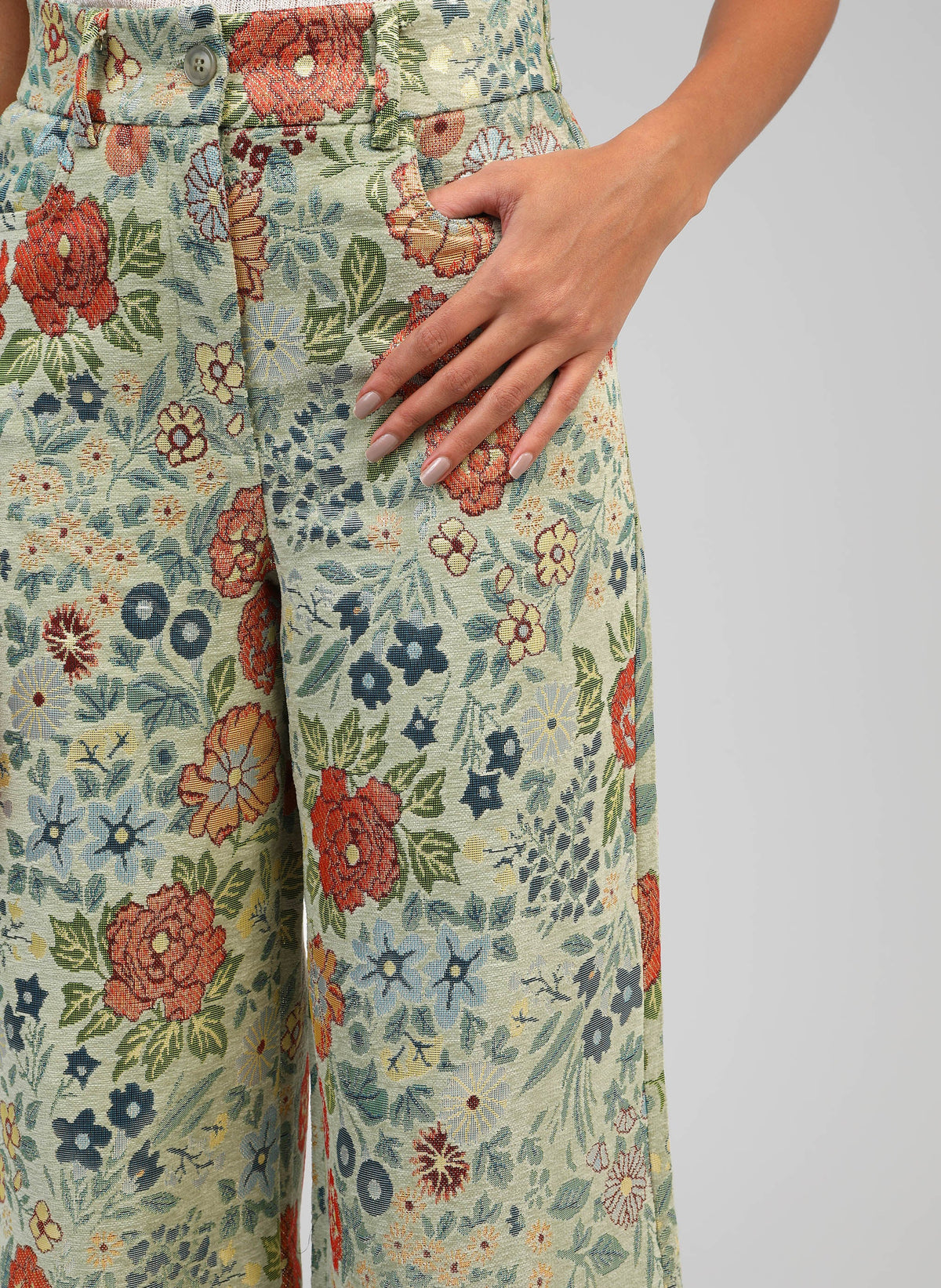 Pantalon Phionaly Tilleul