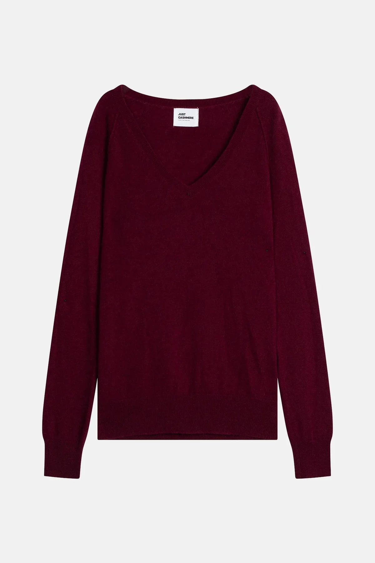 Pull Col V - Phoebe - Bordeaux