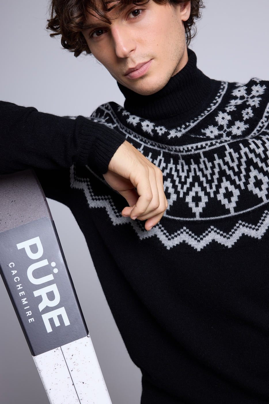Pull Ski Phoenix - Noir Gris - Homme