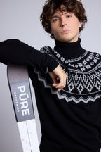 Pull Ski Phoenix - Noir Gris - Homme