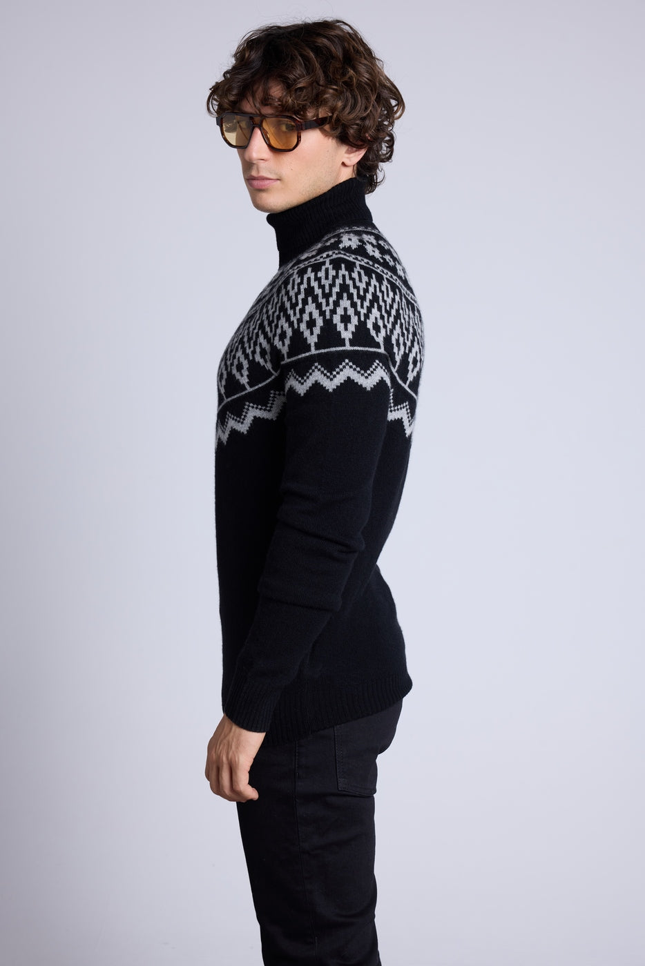 Pull Ski Phoenix - Noir Gris - Homme