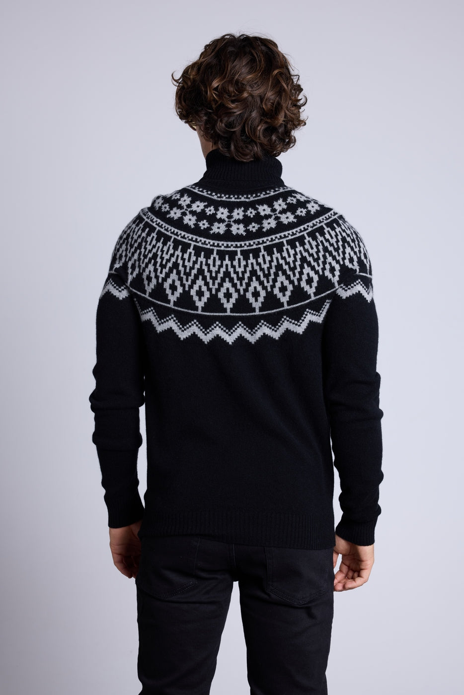 Pull Ski Phoenix - Noir Gris - Homme