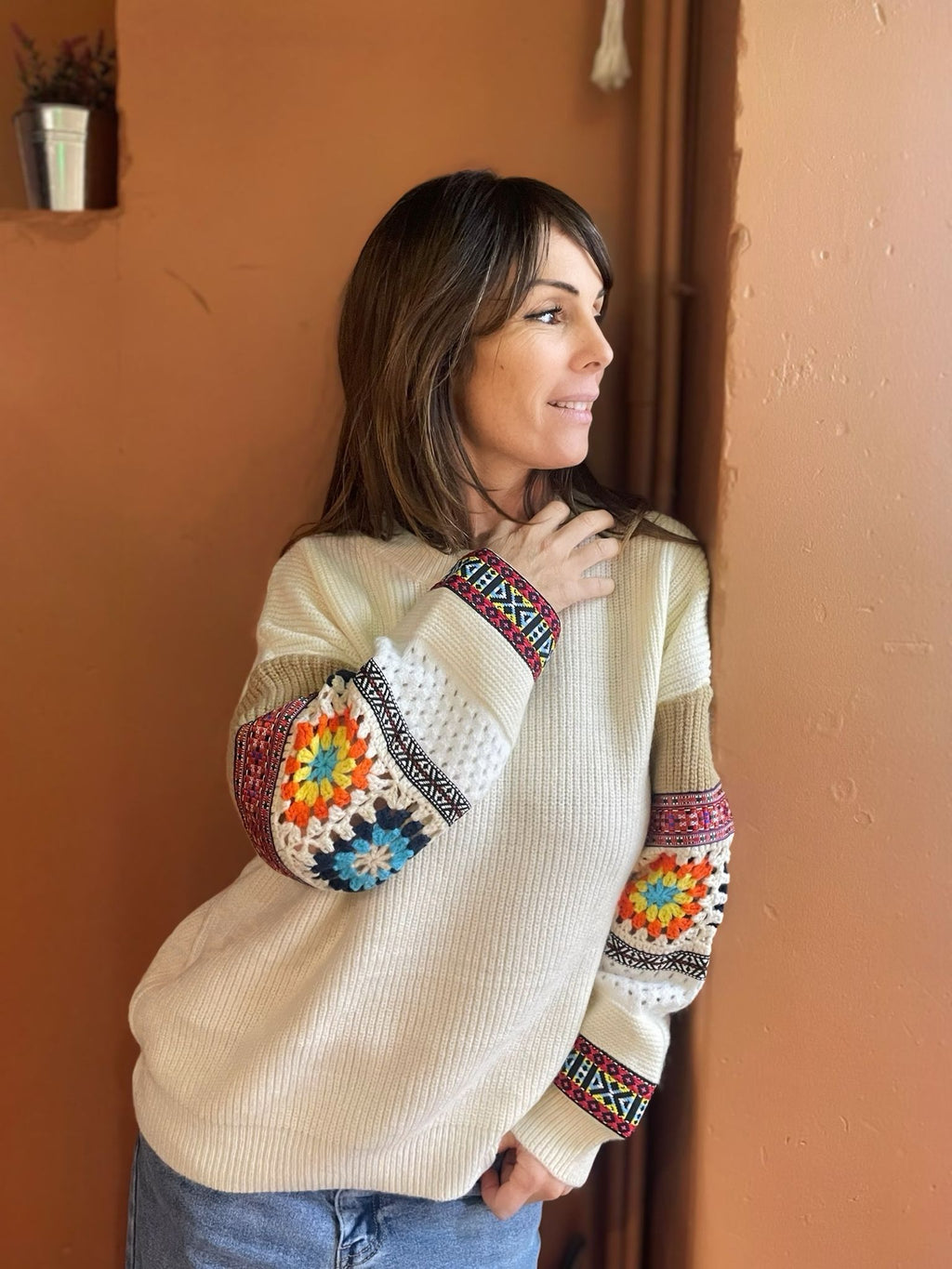 Pull Boho - Ecru
