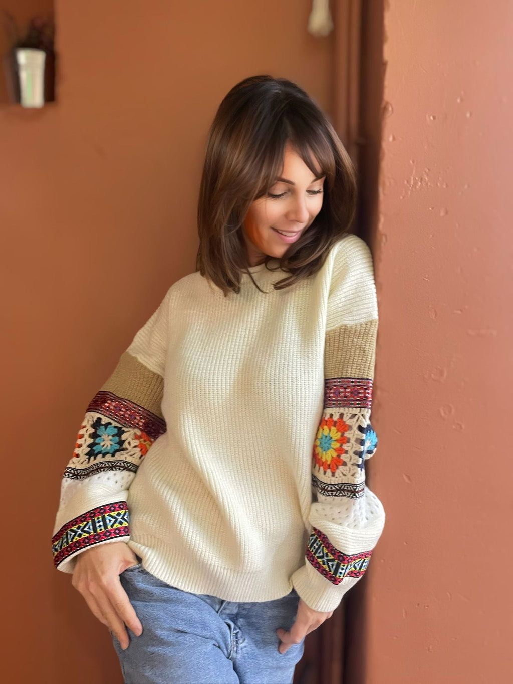 Pull Boho - Ecru