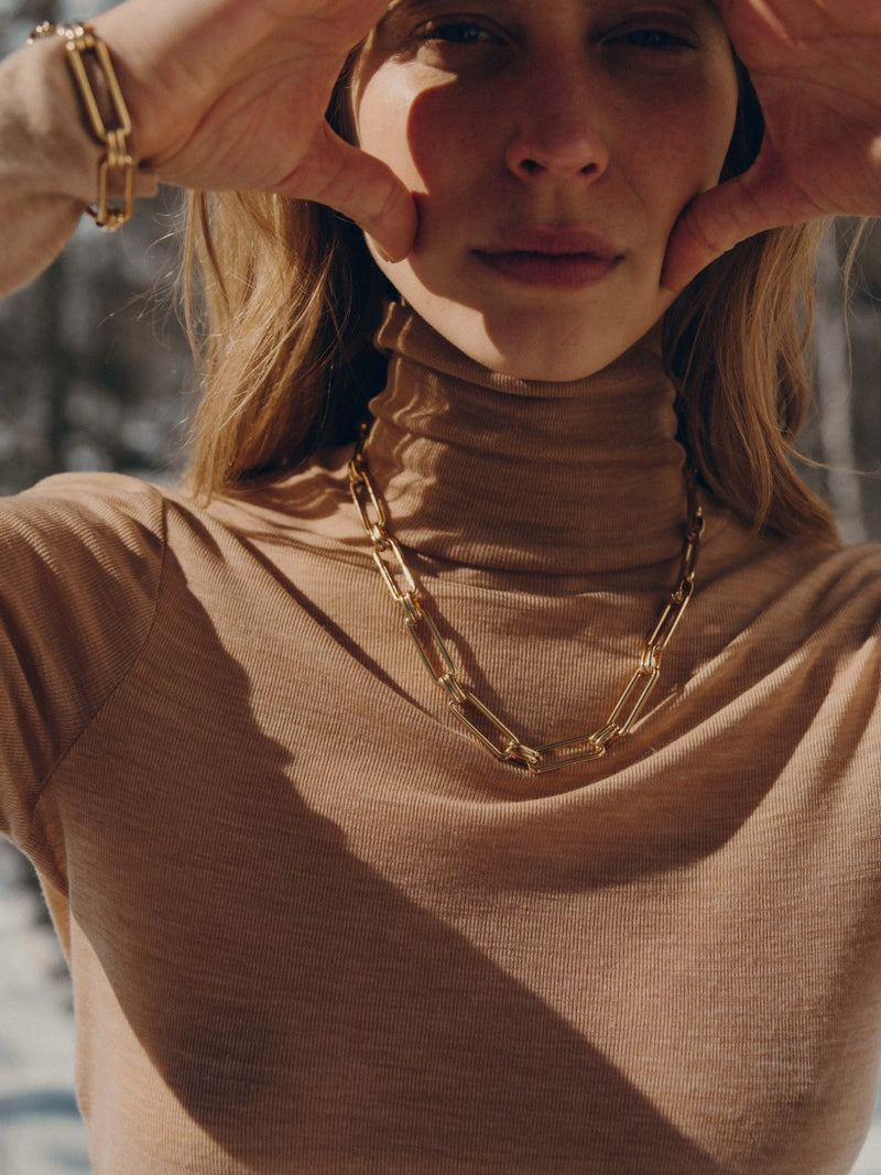 Clyde Necklace - Gold Plated Brass