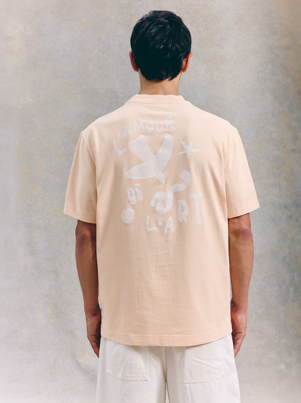 T-Shirt Unisexe Illustration Abricot