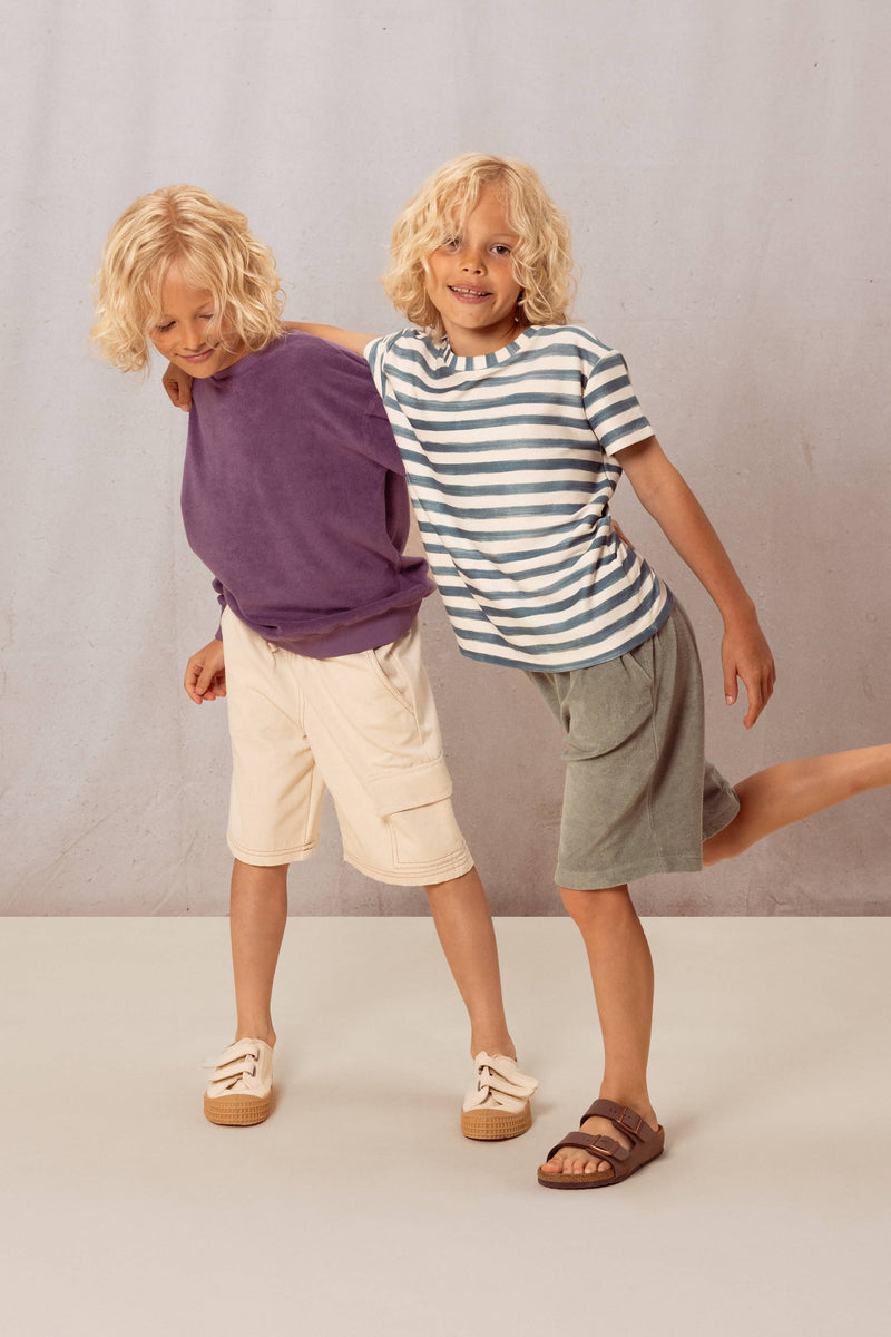 Bermuda Basile Terry Vert De Gris