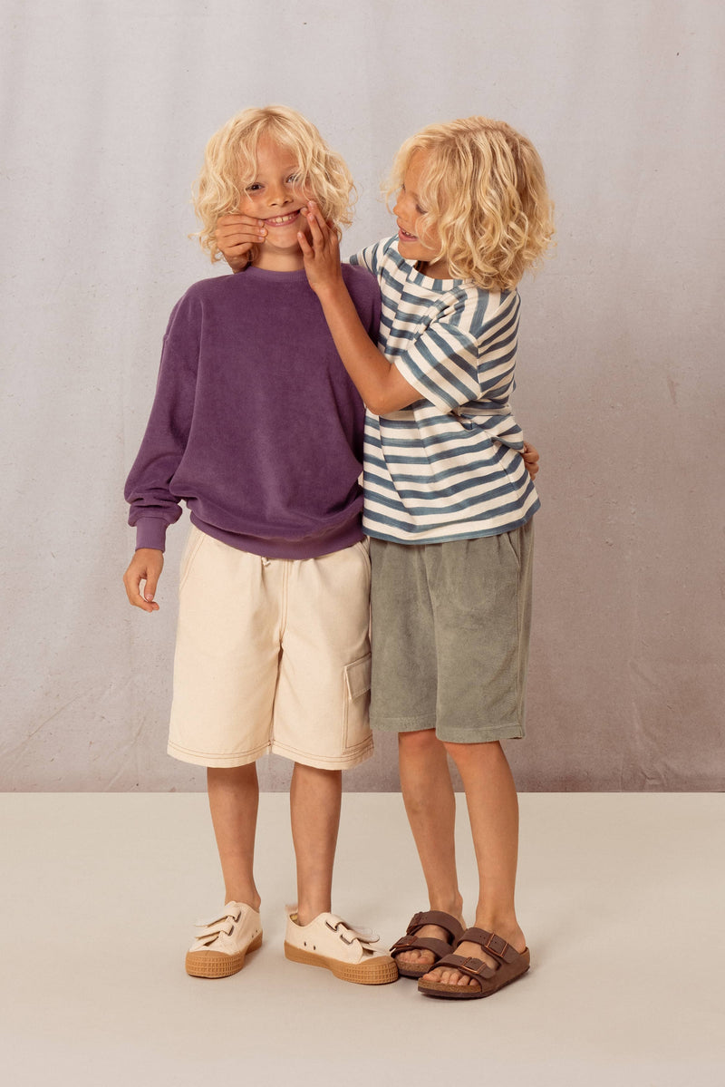 Bermuda Basile Terry Vert De Gris