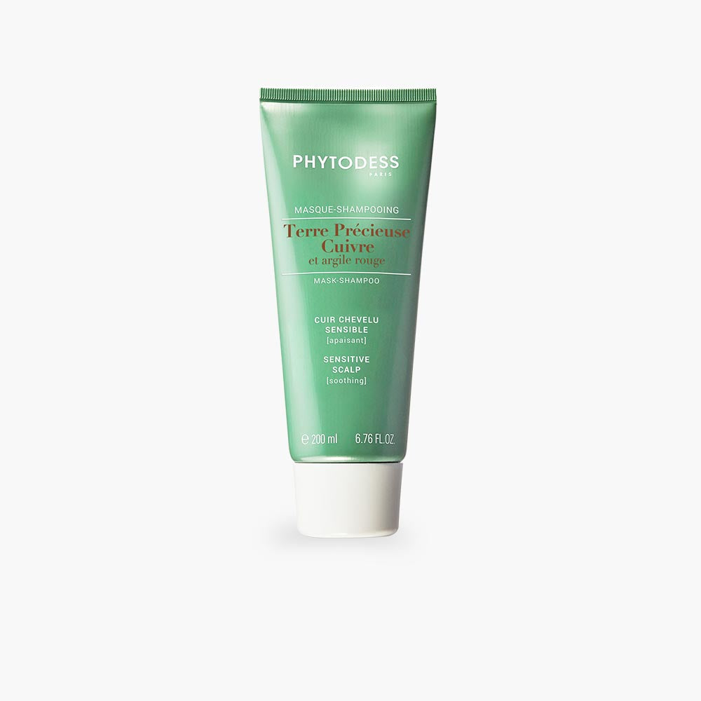 Masque-Shampooing Cuivre Et Argile Rouge - Masque Shampooing Apaisant Cuir Chevelu Sensible