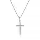 Colgante “Cruz Creencia” Oro blanco 375/1000