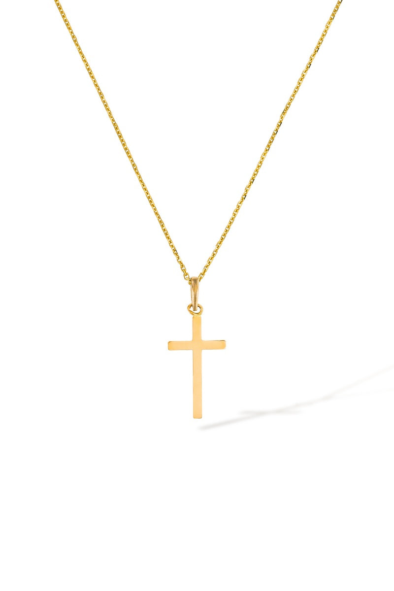 Pendentif " Croix Croyance" Or Jaune 375/1000