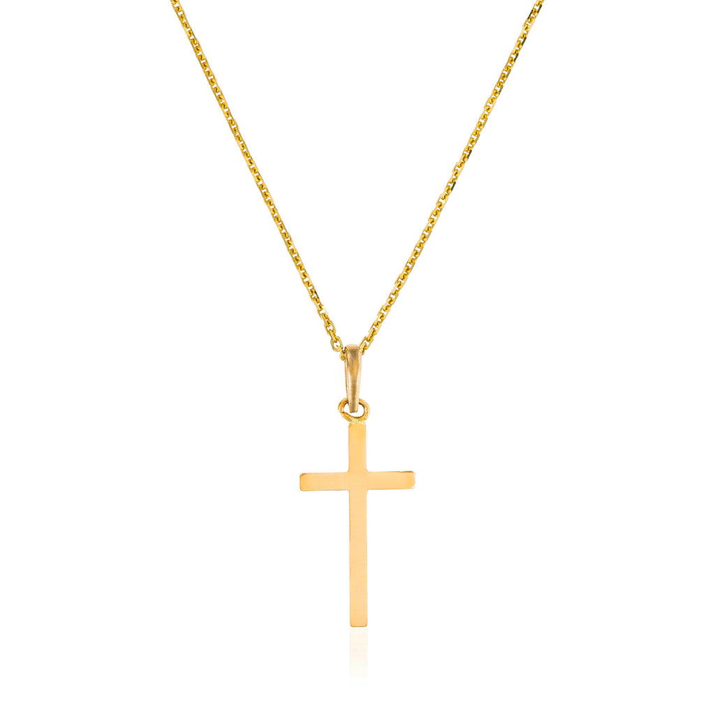 Colgante "Cruz Creencia" - Oro amarillo 375/1000