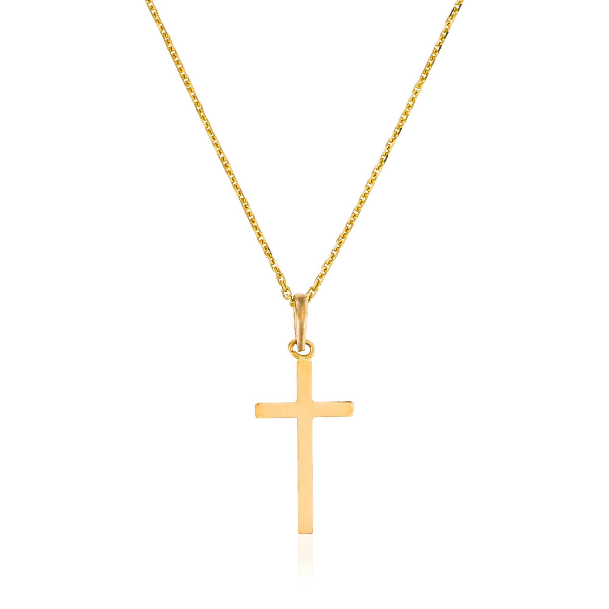 Colgante "Cruz Creencia" - Oro amarillo 375/1000