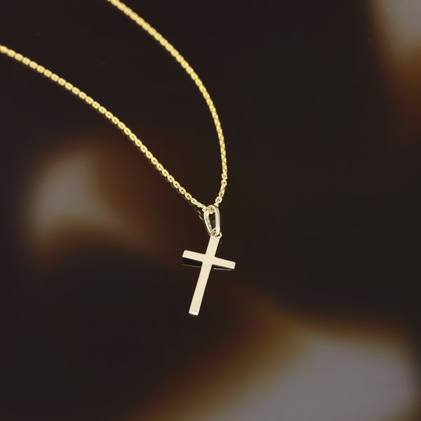 Pendentif " Croix Croyance" Or Jaune 375/1000