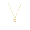 "Lova Pearl" Pendant in 375/1000 Yellow Gold with White Pearl