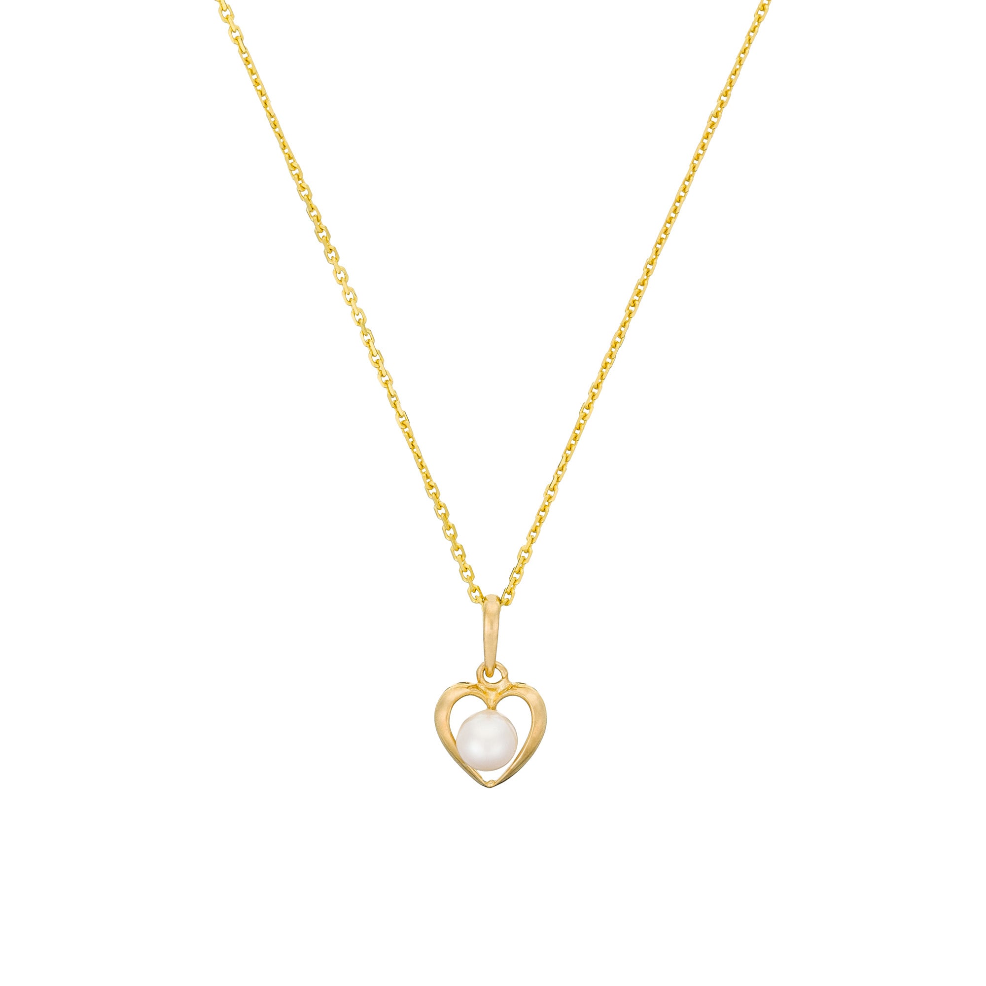 "Lova Pearl" Yellow Gold 375/1000 White Pearl Pendant