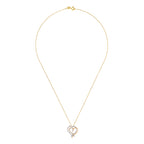Colgante "Coup De Coeur" Oro Amarillo, Oro Blanco 375/1000 y Circonio