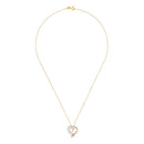 Colgante “Coup De Coeur” Oro amarillo, oro blanco 375/1000 y circonio
