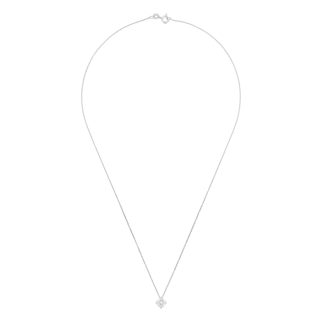“Splendor” Pendant – 375/1000 White Gold And Zirconium