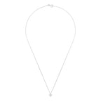 “Splendor” Pendant – 375/1000 White Gold And Zirconium