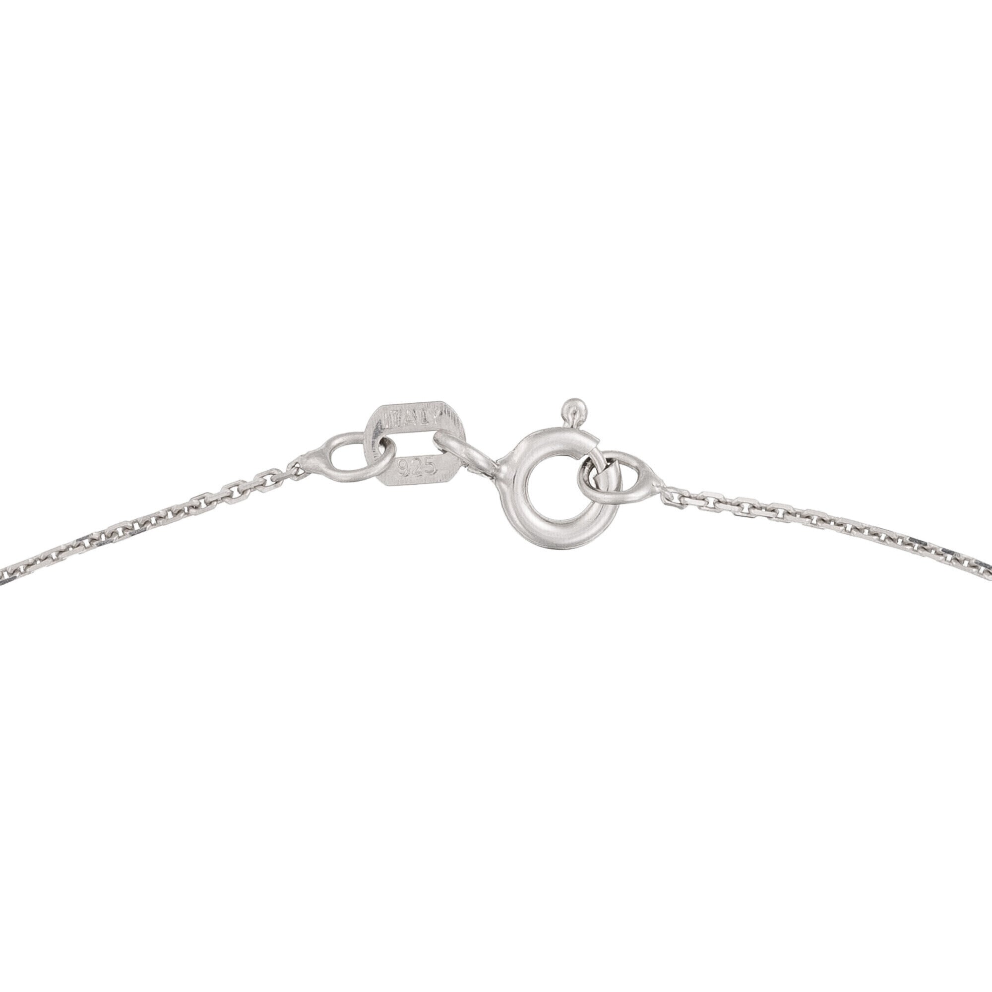“Splendor” Pendant – 375/1000 White Gold And Zirconium
