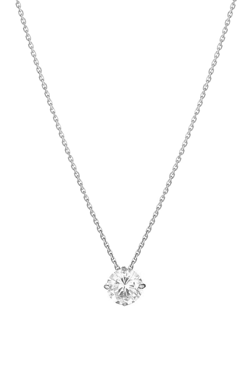 “Splendor” Pendant – 375/1000 White Gold And Zirconium