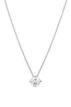 “Splendor” Pendant – 375/1000 White Gold And Zirconium