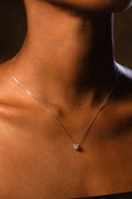 Pendentif "Splendeur" Or Blanc 375/1000 Et Zirconium