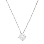 “Splendor” Pendant – 375/1000 White Gold And Zirconium