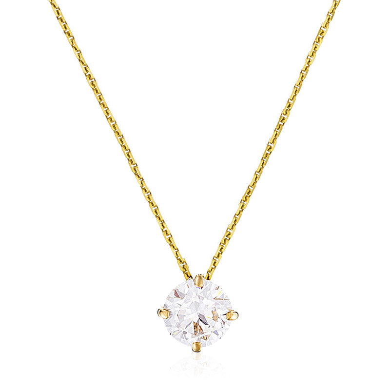 Pendentif "Splendeur" - Or Jaune 375/1000 Et Zirconium