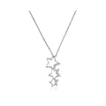 "Constellation" Pendant in 375/1000 White Gold and Zirconium