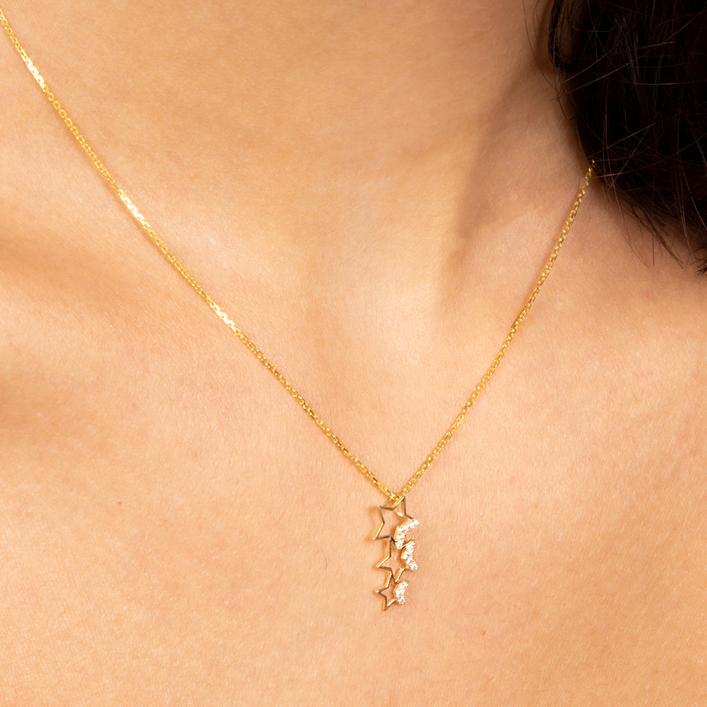 Colgante "Constellation" - Oro Amarillo 375/1000 Y Circonio