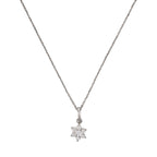 Pendentif "Le Messager Blanc" Or Blanc 375/1000 Et Zirconium