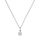 Pendentif "le Messager Blanc" Or Blanc 375/1000 et Zirconium