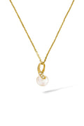 Pendentif "Phenix" Or Jaune 375/1000 Perle Blanche Et Zirconium