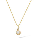 Pendentif "Ambiante" Or Jaune 375/1000 Perle Blanche