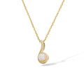 “Ambiente” Pendant 375/1000 Yellow Gold White Pearl