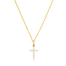 “Promise Cross” Pendant – 375/1000 Yellow Gold And Zirconium