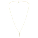 “Promise Cross” Pendant – 375/1000 Yellow Gold And Zirconium