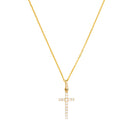 “Promise Cross” Pendant – 375/1000 Yellow Gold And Zirconium