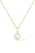 Pendentif "Nina" Or Jaune 375/1000 Et Zirconium