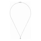 Pendentif "Petit Trèfle" - Or Blanc 375/1000 Et Zirconium