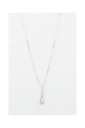 "Authentic" Pendant in 375/1000 White Gold and Zirconium